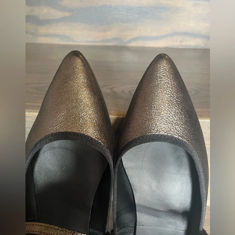 NWT Maypol Anthropologie Rota Percival Mary Jane Flat in Bronze Size 9